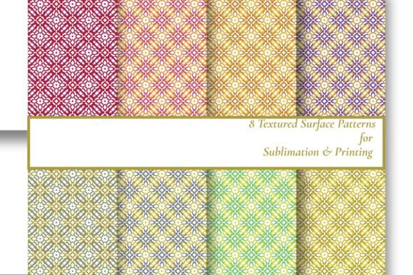 8 Earthy Geometric Seamless Patterns for Creative Expression