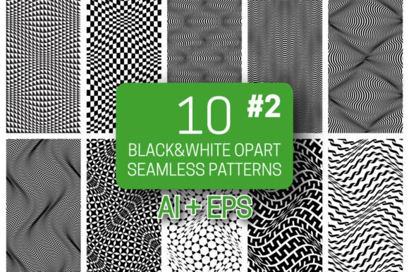 Black White Opart Patterns 2: A Gateway to Psychedelic Design