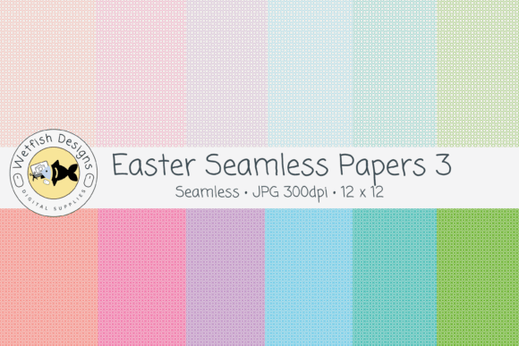 Easter Seamless Geometric Patterns 3