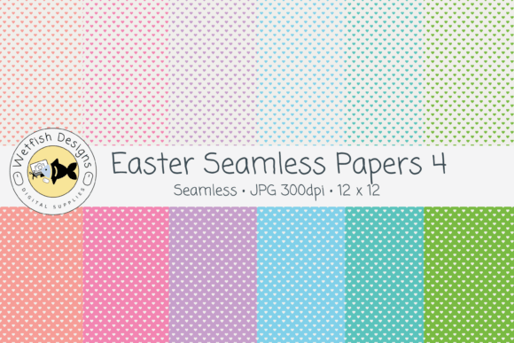 Easter Seamless Geometric Patterns 4
