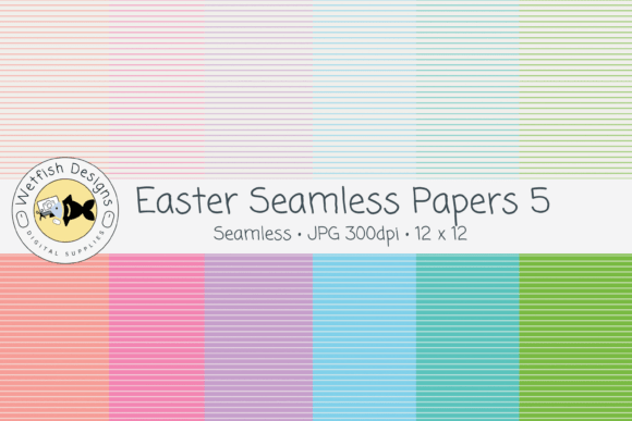 Easter Seamless Geometric Patterns 5