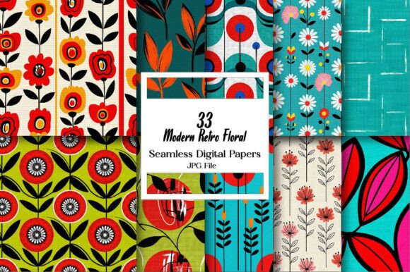 Modern Retro Floral Patterns: A Timeless Fusion of Style and Design